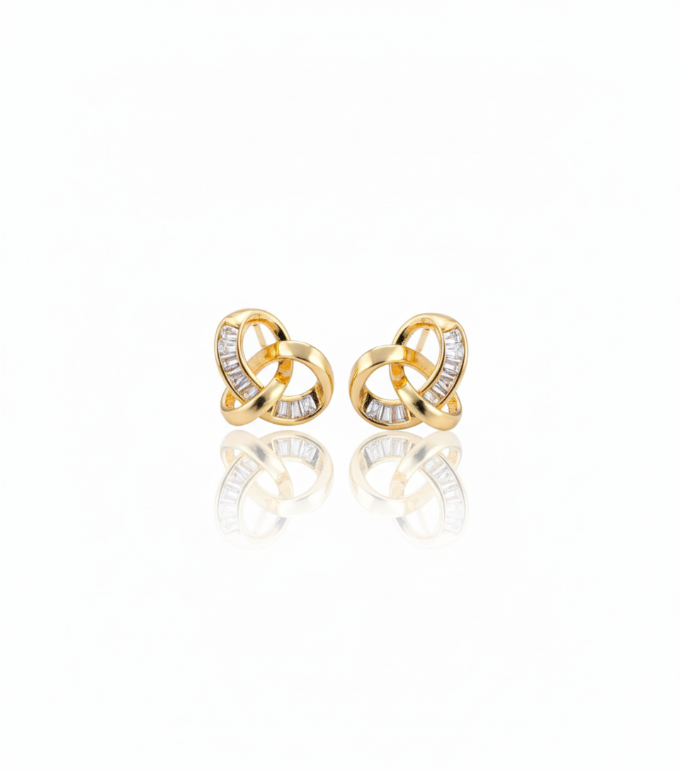 Unity Knot Studs (Gold)