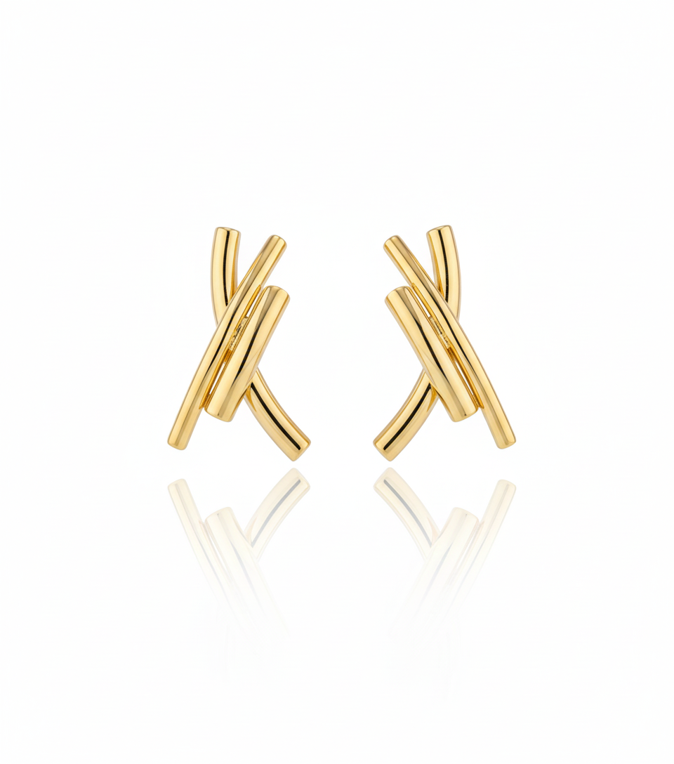 Radiant Cross Earring
