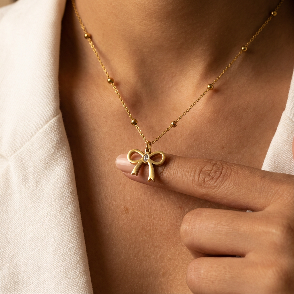 Elegant Bow Pendent