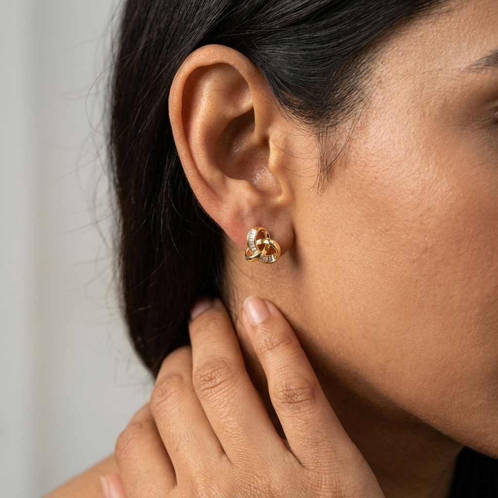 Unity Knot Studs (Gold)