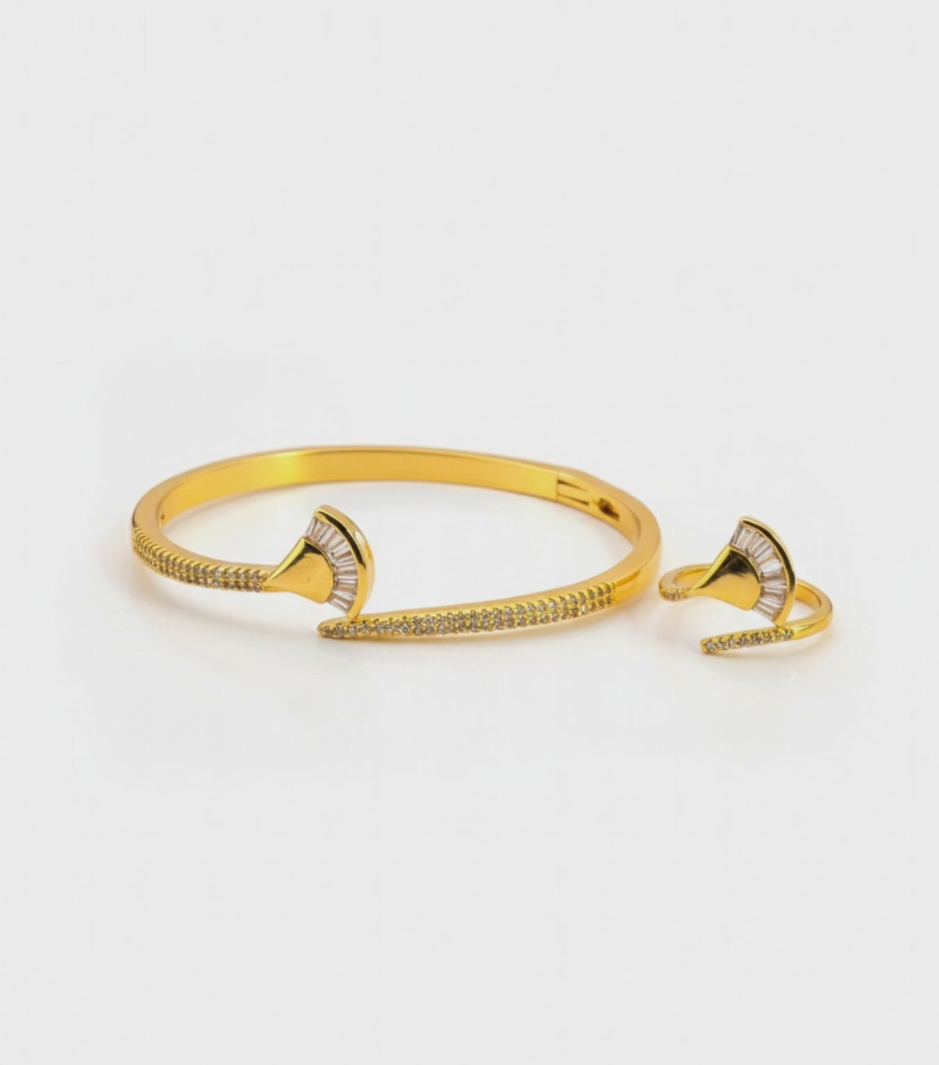 Celeste Duo  Bangle and RIng (Gold Plated)- VSKY